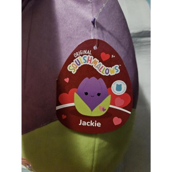 Squishmallows Jackie Purple Tulip Flower 12” Soft Plush - NEW - Picture 8 of 10
